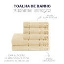 Jogo de Toalhas Premium 5 Peças – Banho e Rosto 100% Algodão