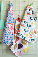 Kit com 12 Panos de Copa Chef Estampados para Cozinha – 35x55 cm